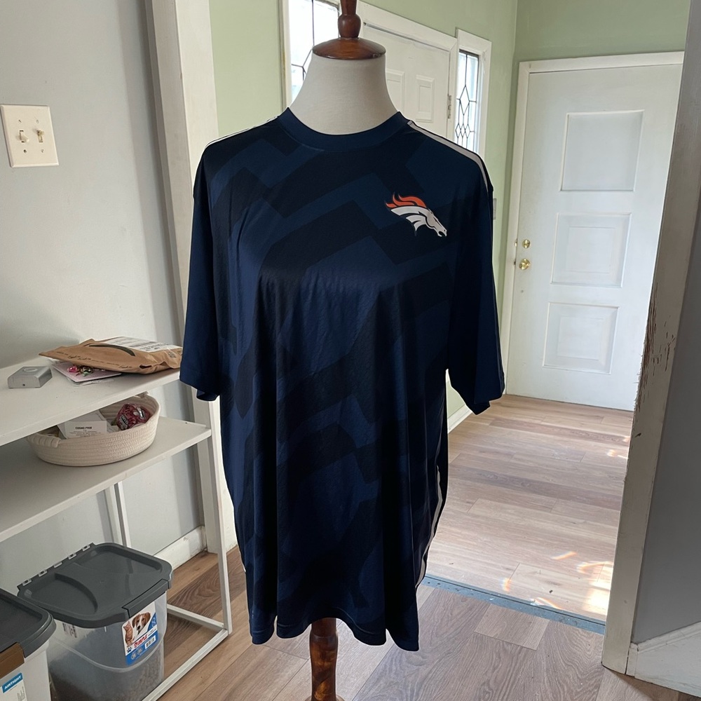 Men's Nike ONFIELD Apparel Denver Broncos Mesh DRI-FIT Short Sleeve Shirt XL